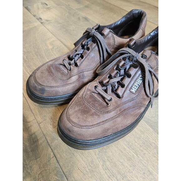 Mephisto Match RunOff Air Jet Tan Leather Casual Walking Shoes Mens Sz 10 Brown main image 4